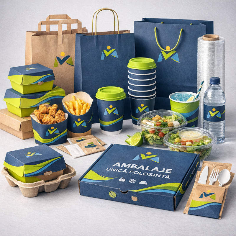 Ambalaje de unică folosință – soluția modernă pentru igienă, eficiență și imagine profesională